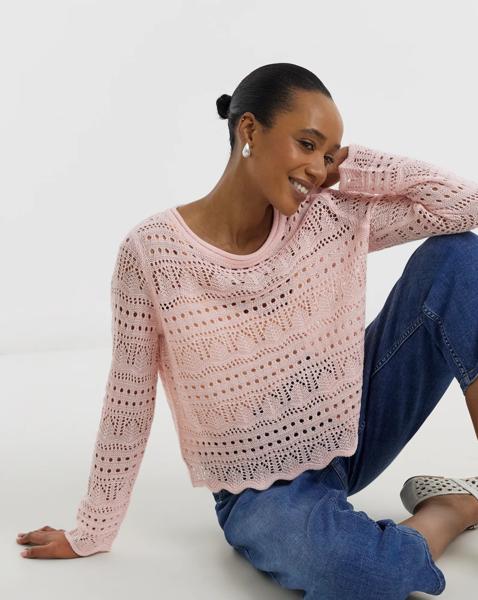 JDY Sun Lay Boatneck Knitted Jumper