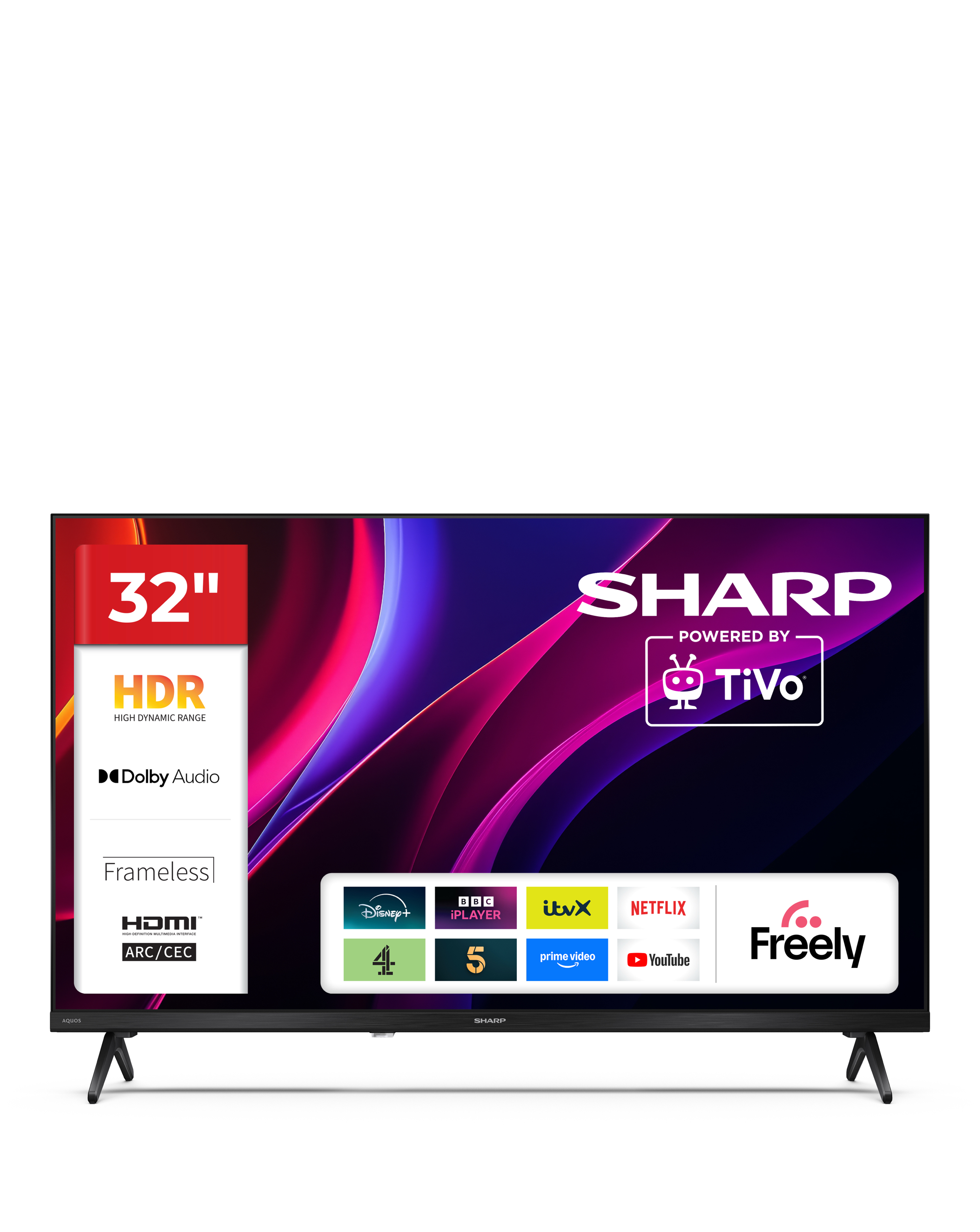 Sharp 1T-C32he2245kb Hd Tivo Led Tv 32In