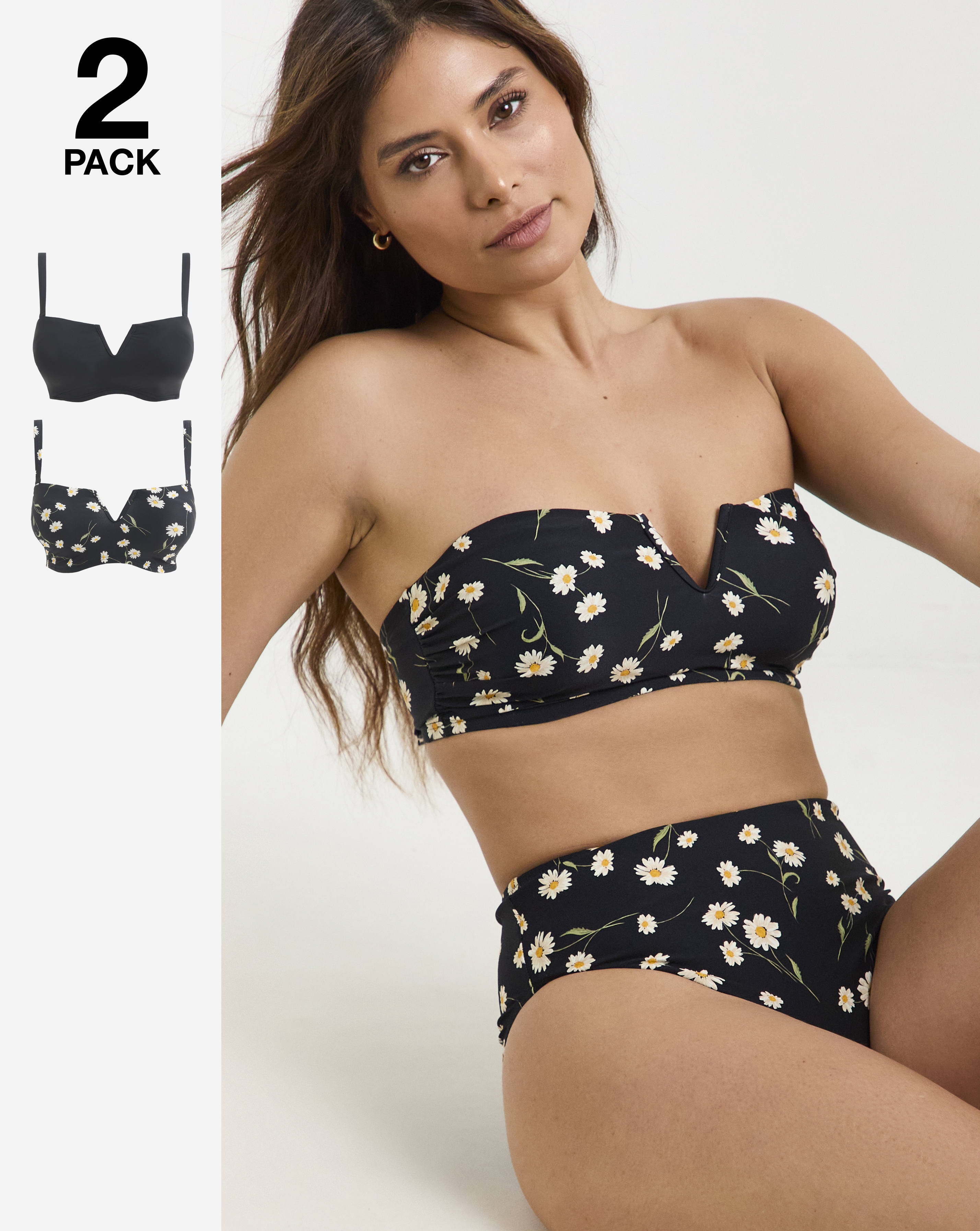 MAGISCULPT 2 Pack Bandeau Bikini Tops