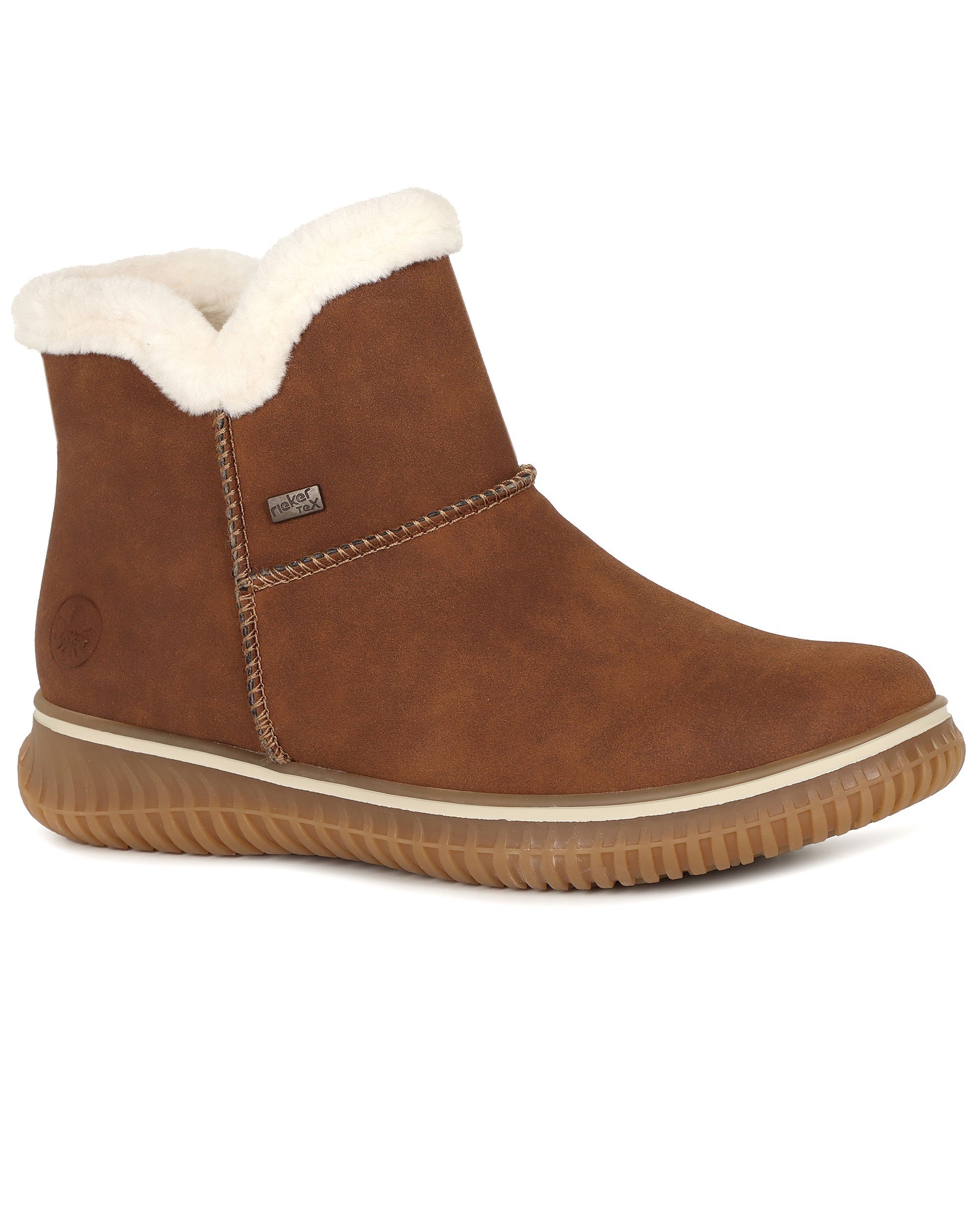 Rieker Massachusetts Womens Ankle Boots Brandy - Size 3 1/2 - Leather