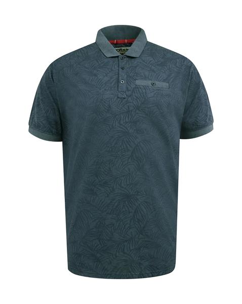 New In - D555 Uttoxeter -Aop Leaf Print S/S Polo