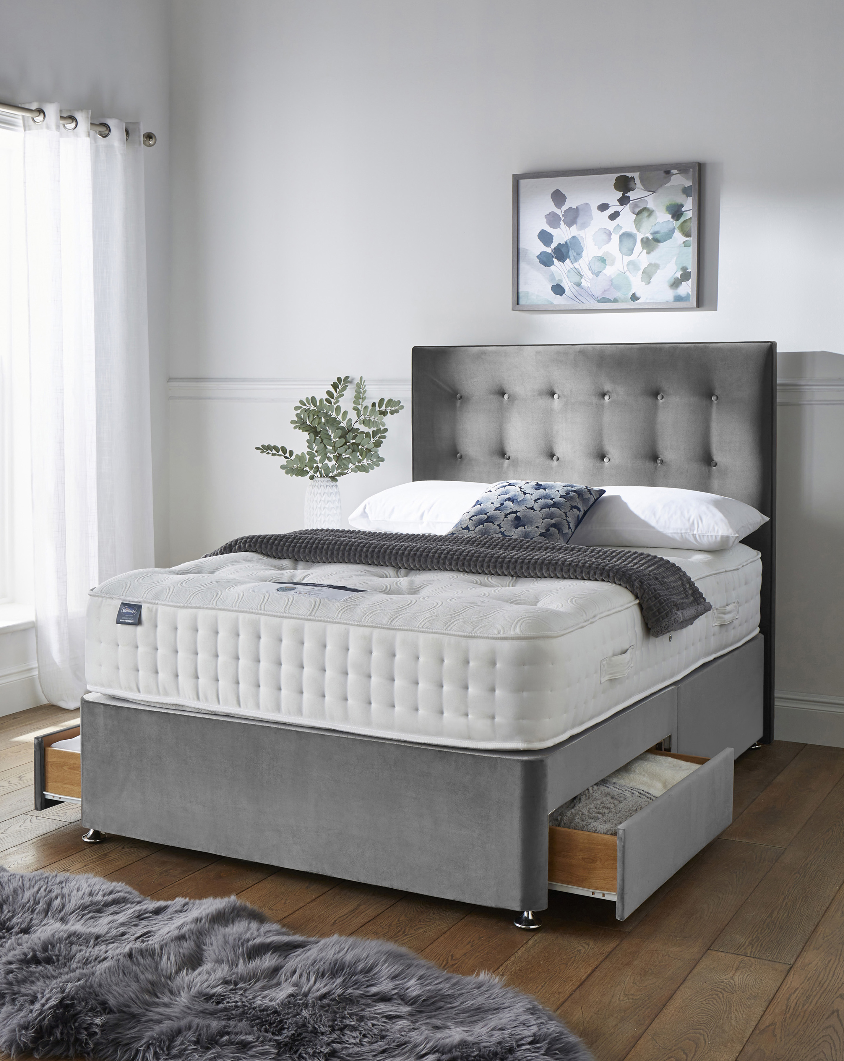 Silentnight 4000 2 Drawer Divanset