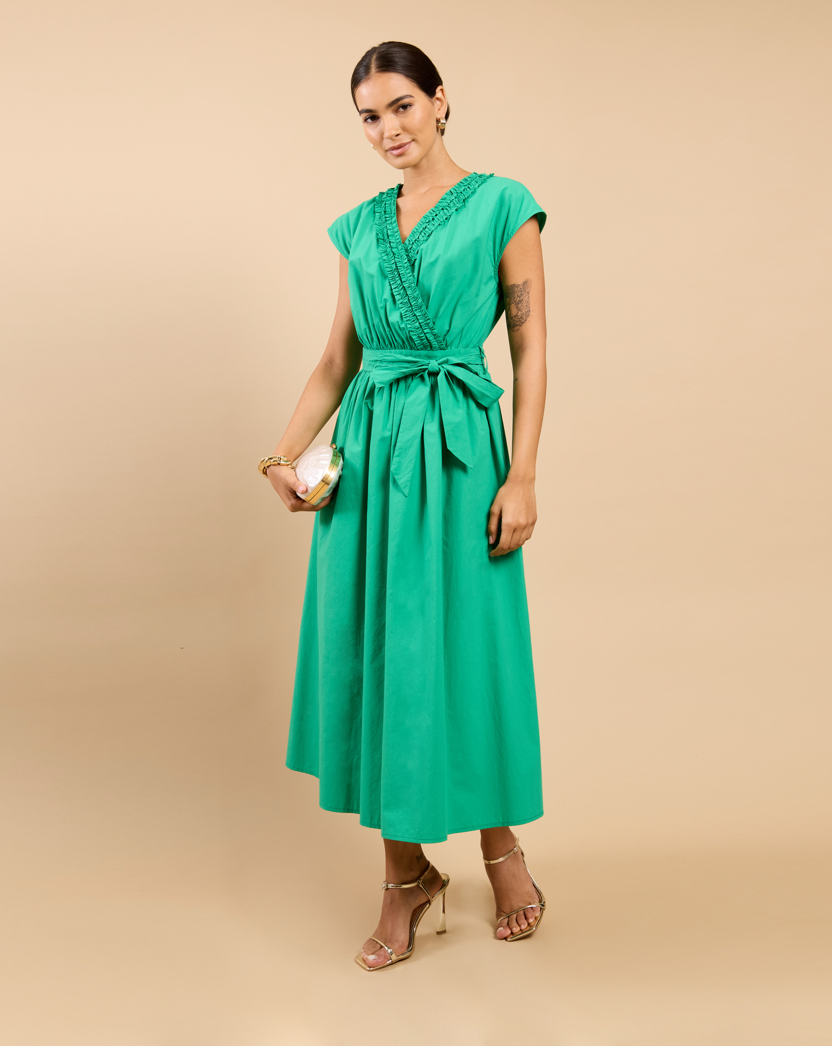 Little Mistress Women's A-line Dress Green Size 10