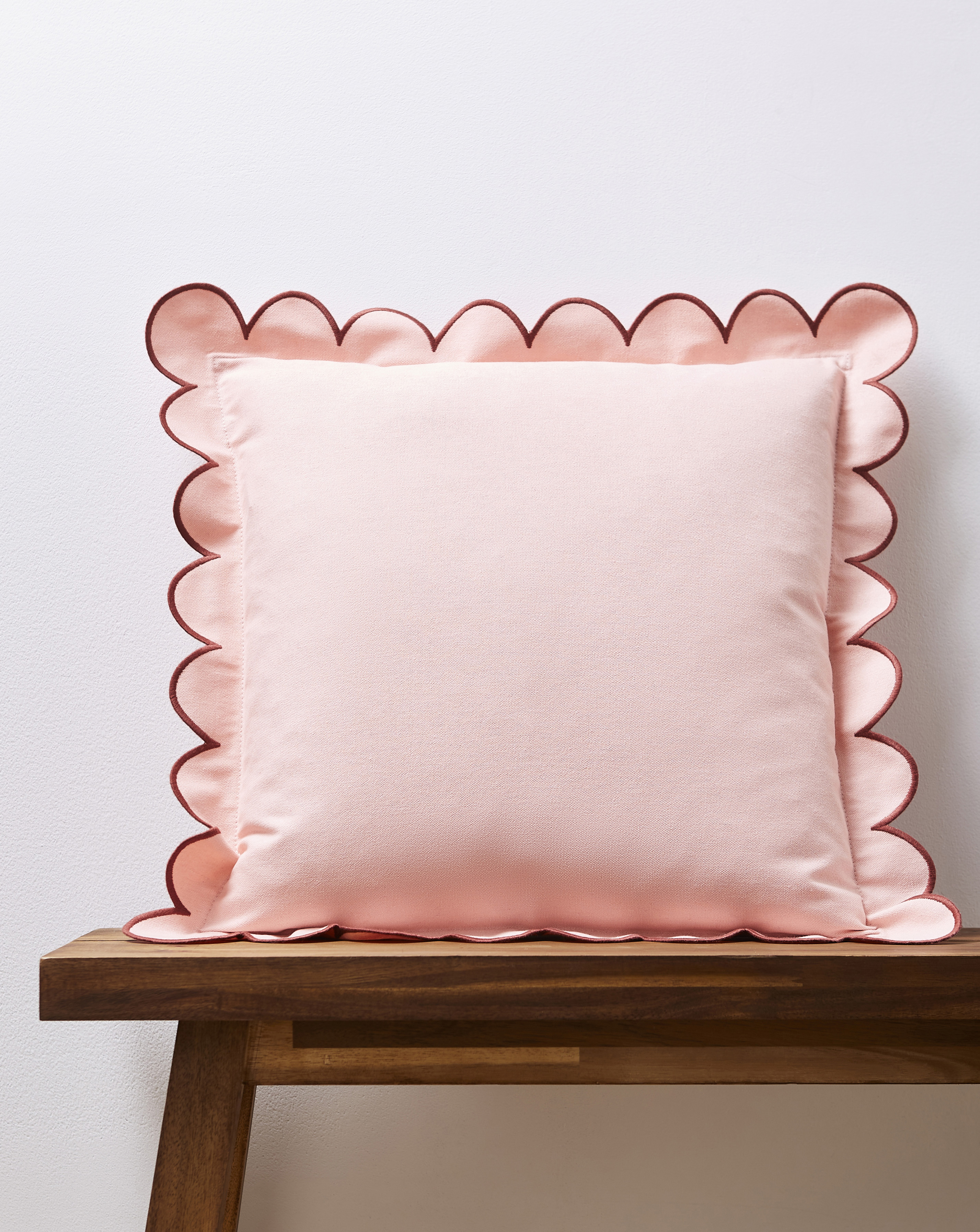 Julipa Georgia Scalloped Cotton Cushion