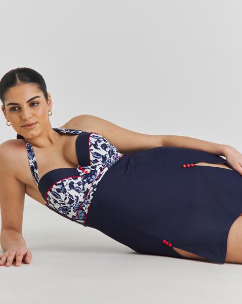 Joe Browns Joyful Nautical Underwired Swimdress - Image