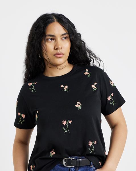 Embroidered Ditsy Flower T-Shirt