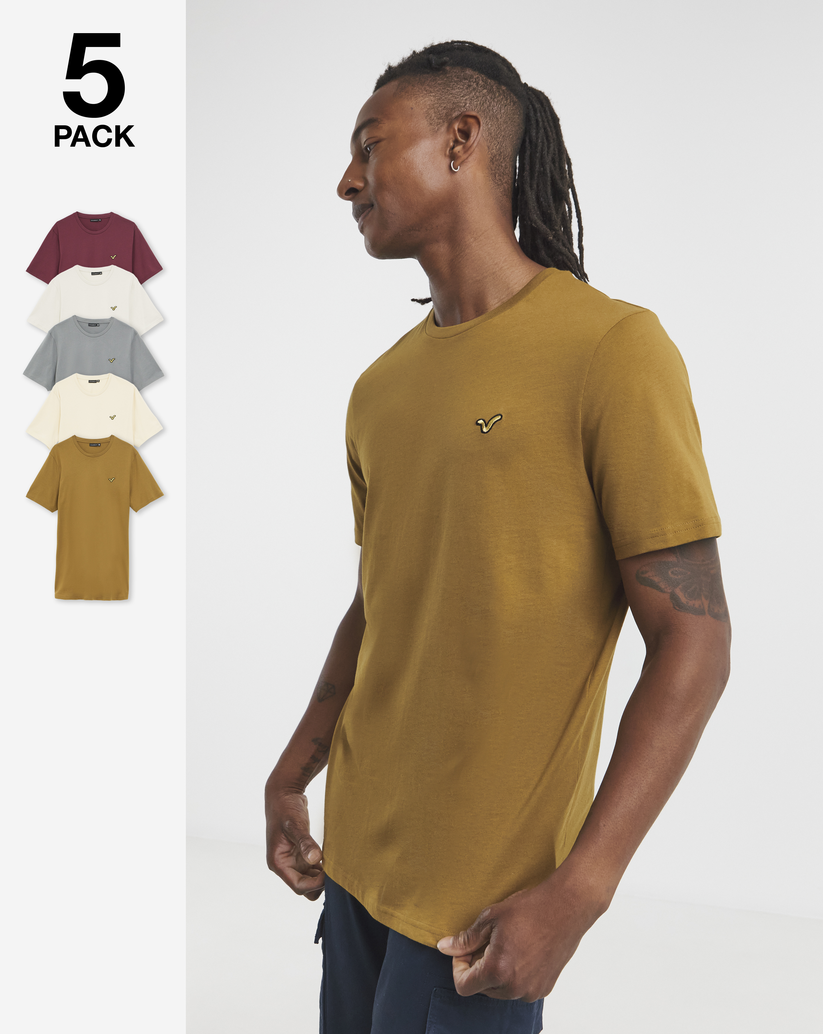 Voi 5 Pack T-Shirts Long