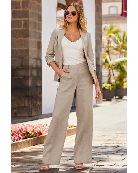 Sosandar Linen Wide Leg