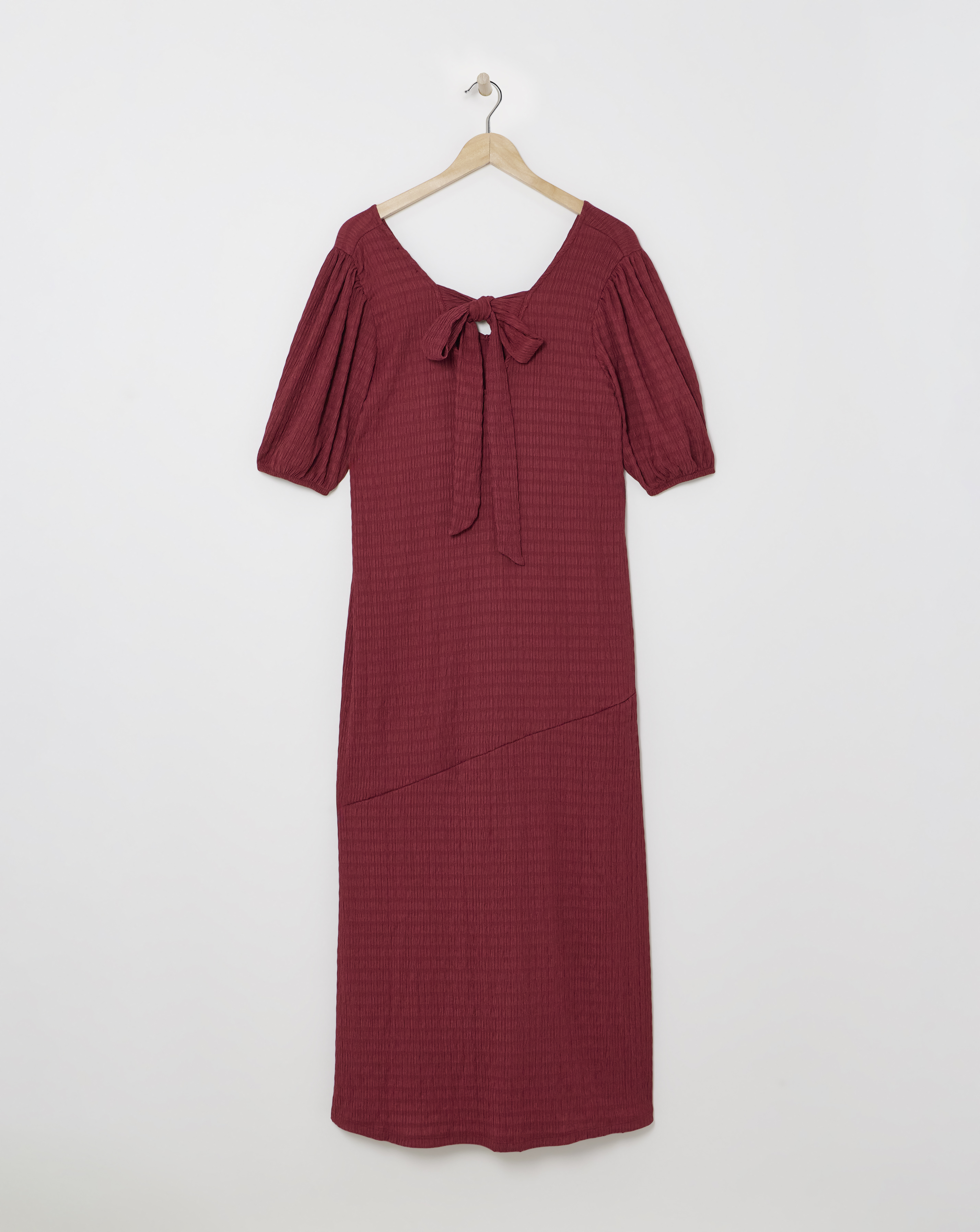 Simply Be - Women's Textured Jersey Maxi Dress - Size 10 - Rose - 96% Recycled Polyester 4% Elastane