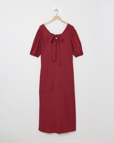 Simply Be - Women's Textured Jersey Maxi Dress - Size 10 - Rose - 96% Recycled Polyester 4% Elastane