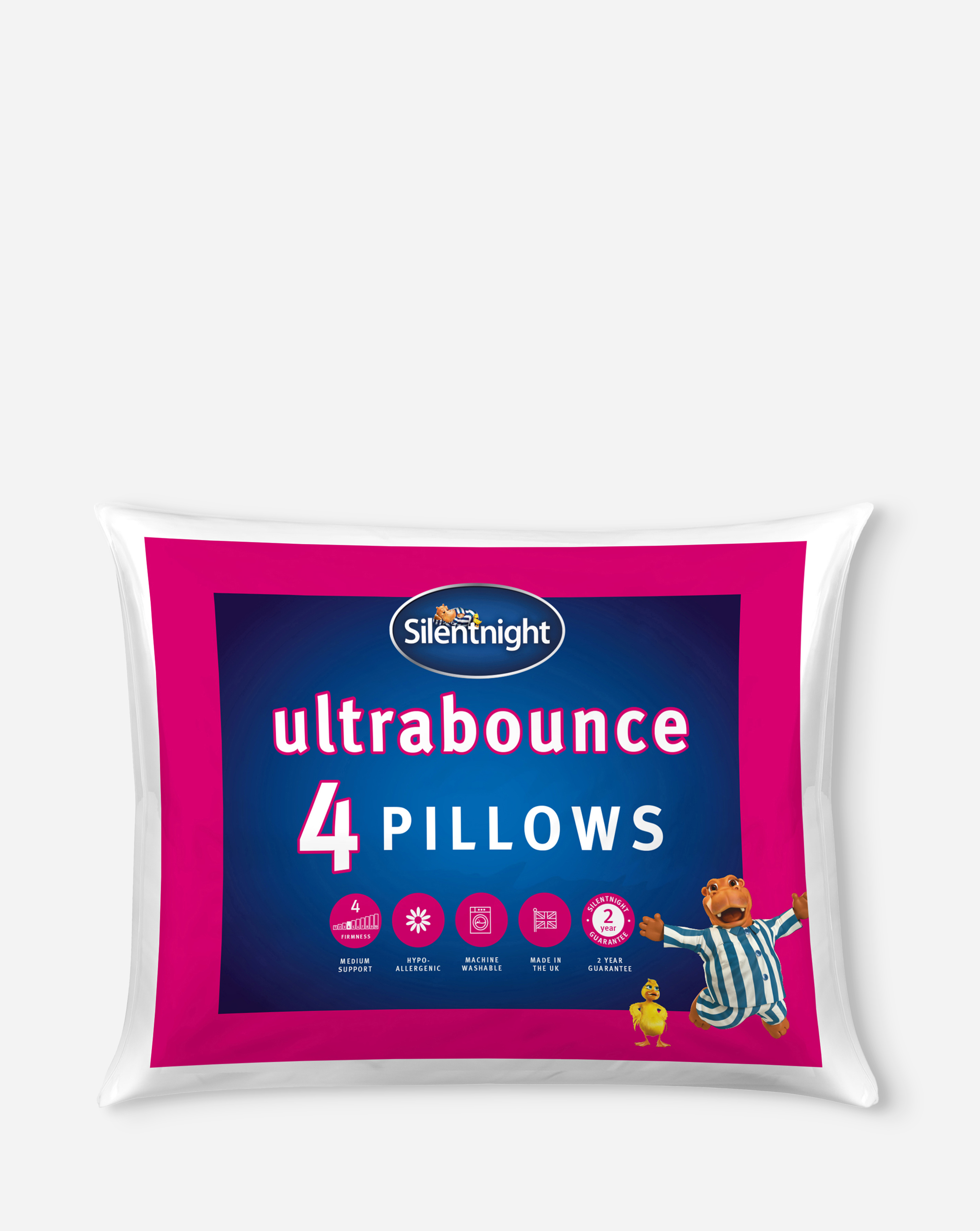 Silentnight Ultrabounce Pack 4 Pillows
