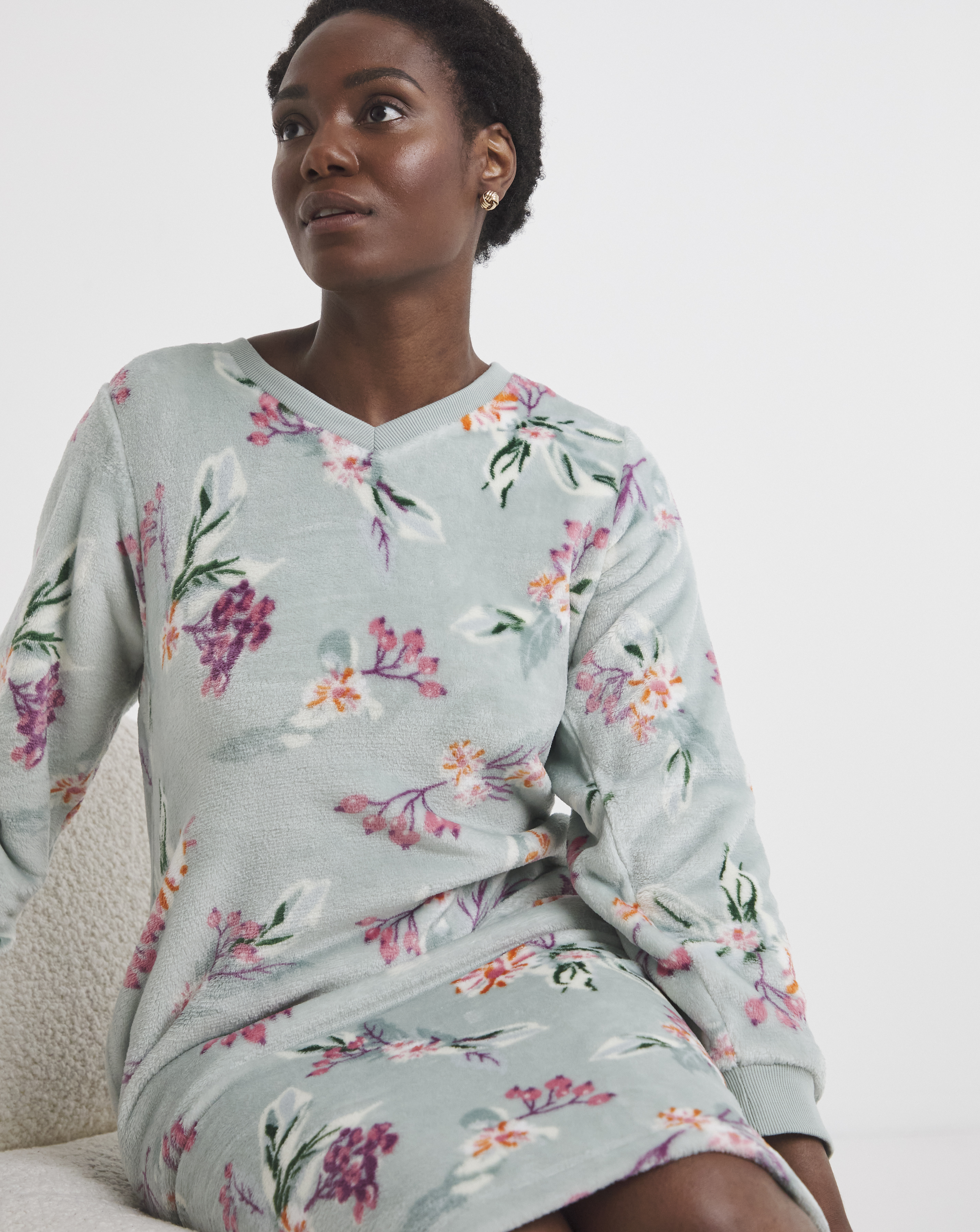 Julipa Fleece Midi Nightie
