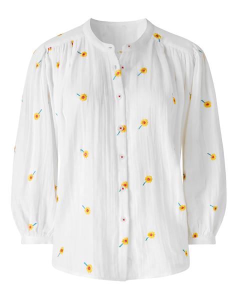 JB Sunshine Embroidered Cotton Blouse