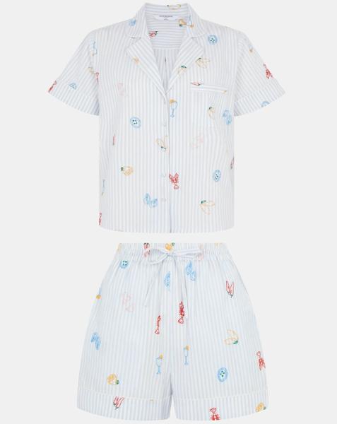 Accessorize Embroidered Pyjamas Set