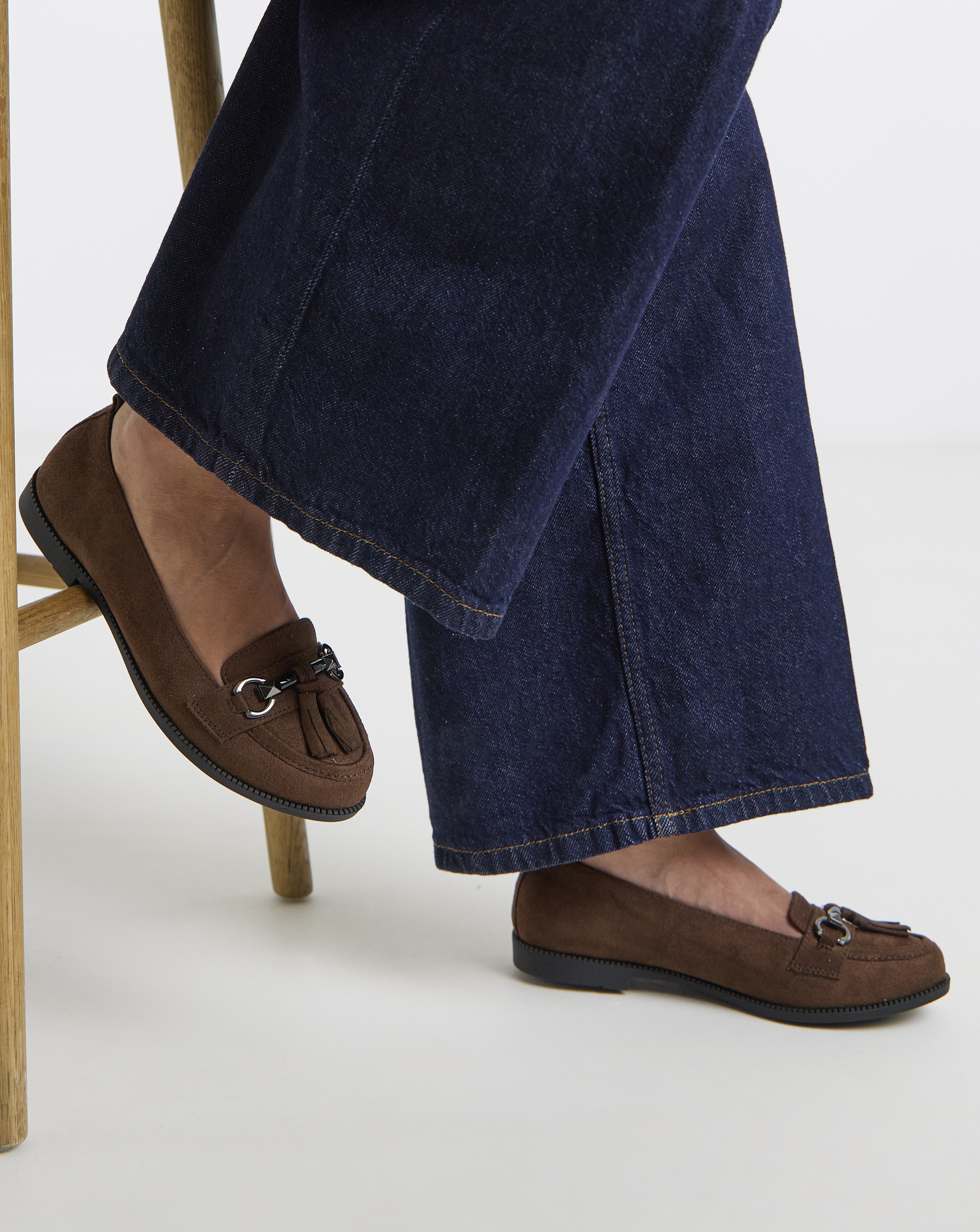 Low Cut Tassel Loafer Ex Wide