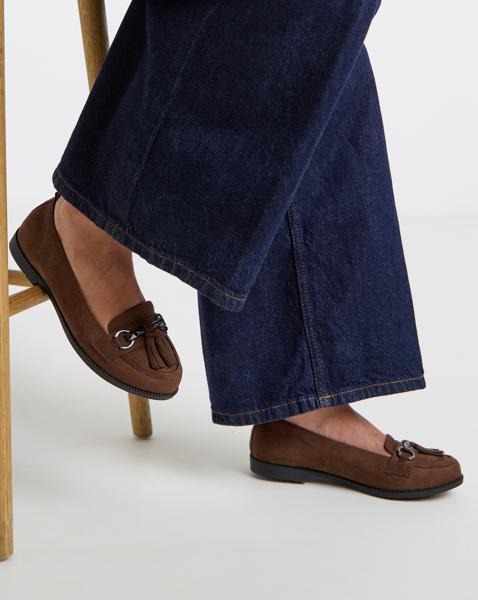 Low Cut Tassel Loafer Ex Wide