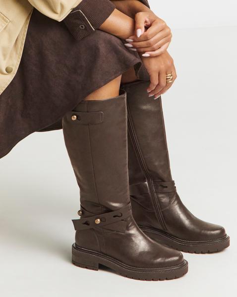 Casual Knee High Boots Ex Wide C