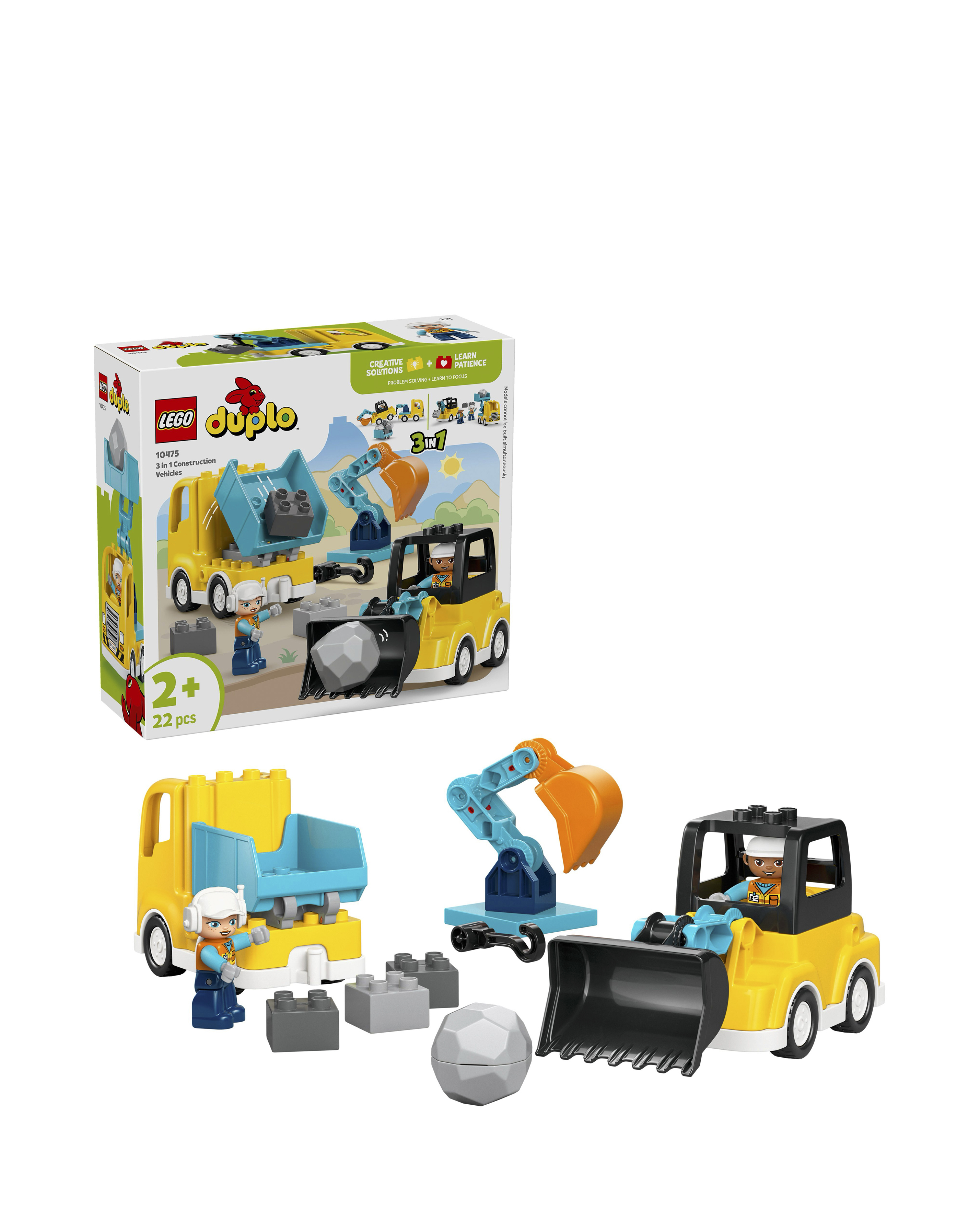 LEGO DUPLO 3 in 1 Construction Vehicles