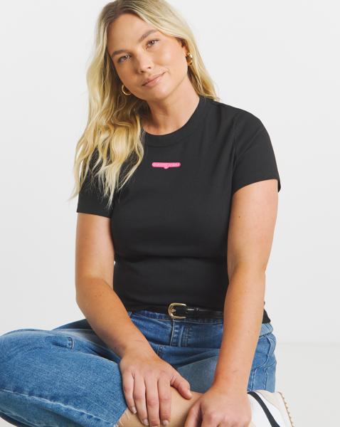 Tommy Jeans Slim Neon Logo T-Shirt