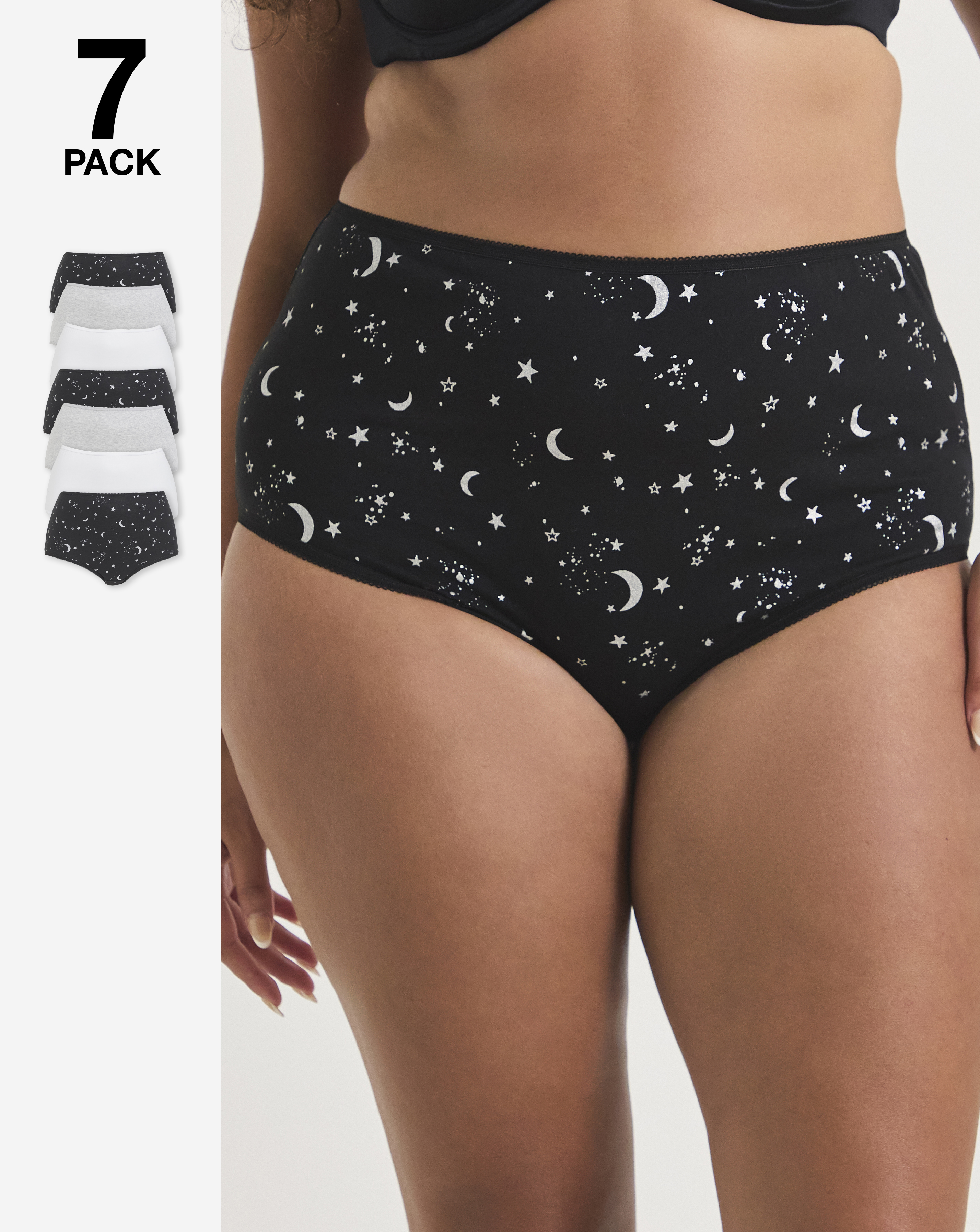 Pretty Secrets 7 Pack Full Fit Knickers