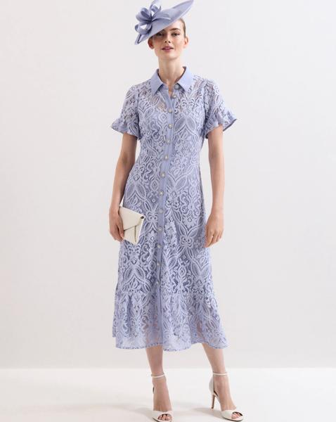 Phase Eight Carmine Lace Midi Dress