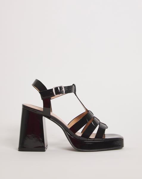 Fisherman Block Heeled Sandals Ex Wide