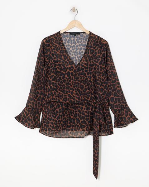 Chiffon Wrap Blouse