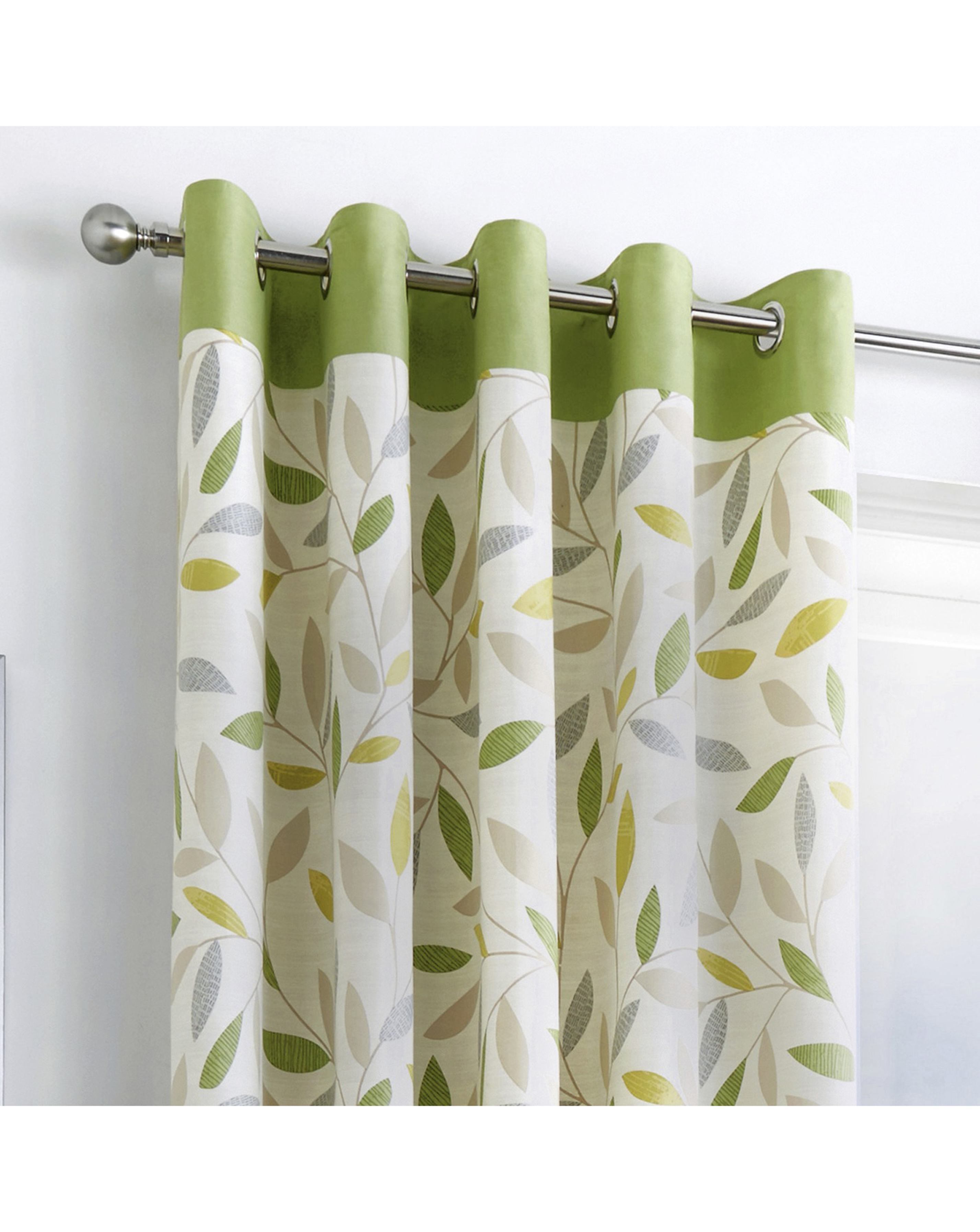 Fusion Beechwood Eyelet Curtains