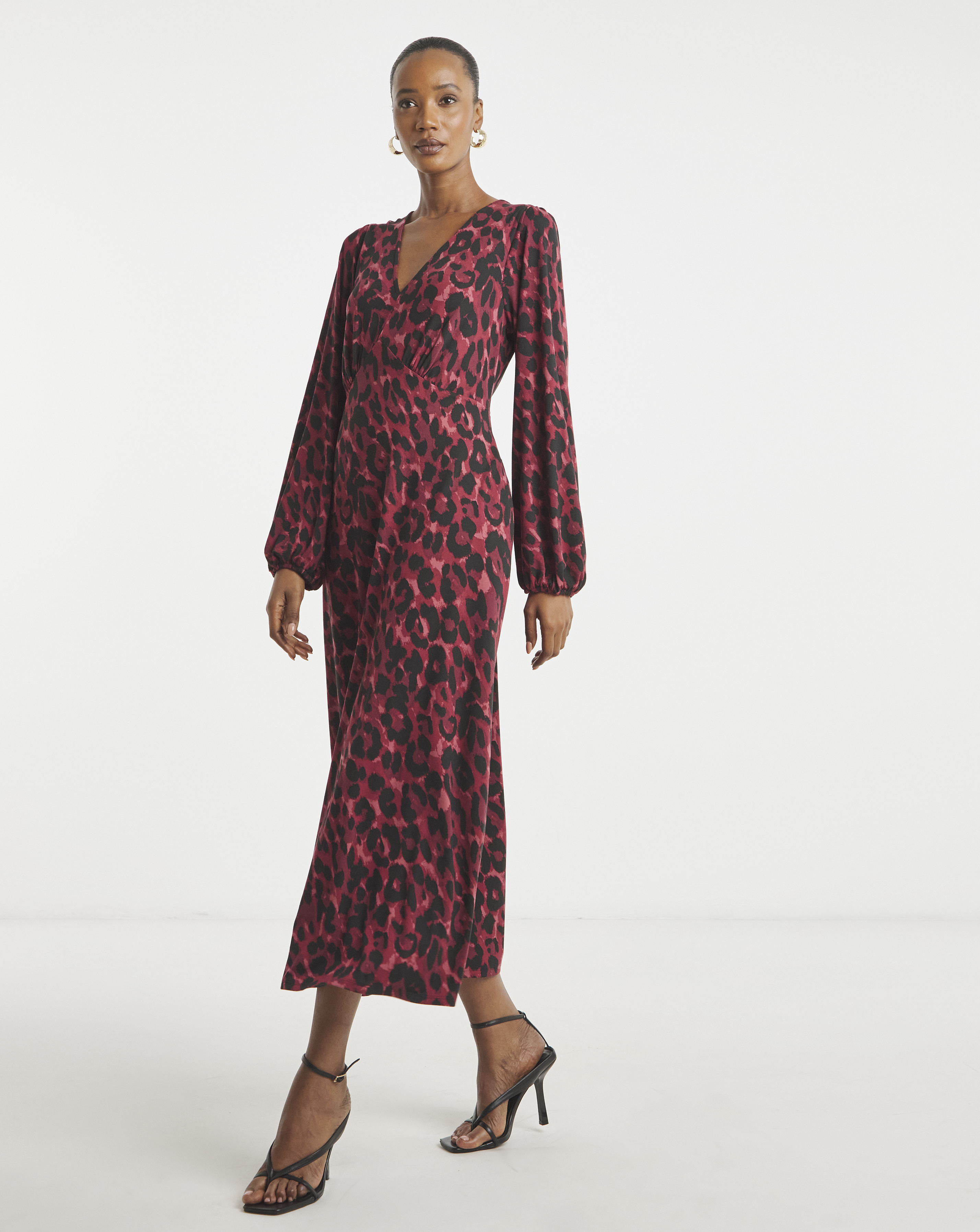 Soft Touch V Neck Tea Dress