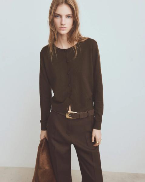 Mango Wool Mix Cardigan