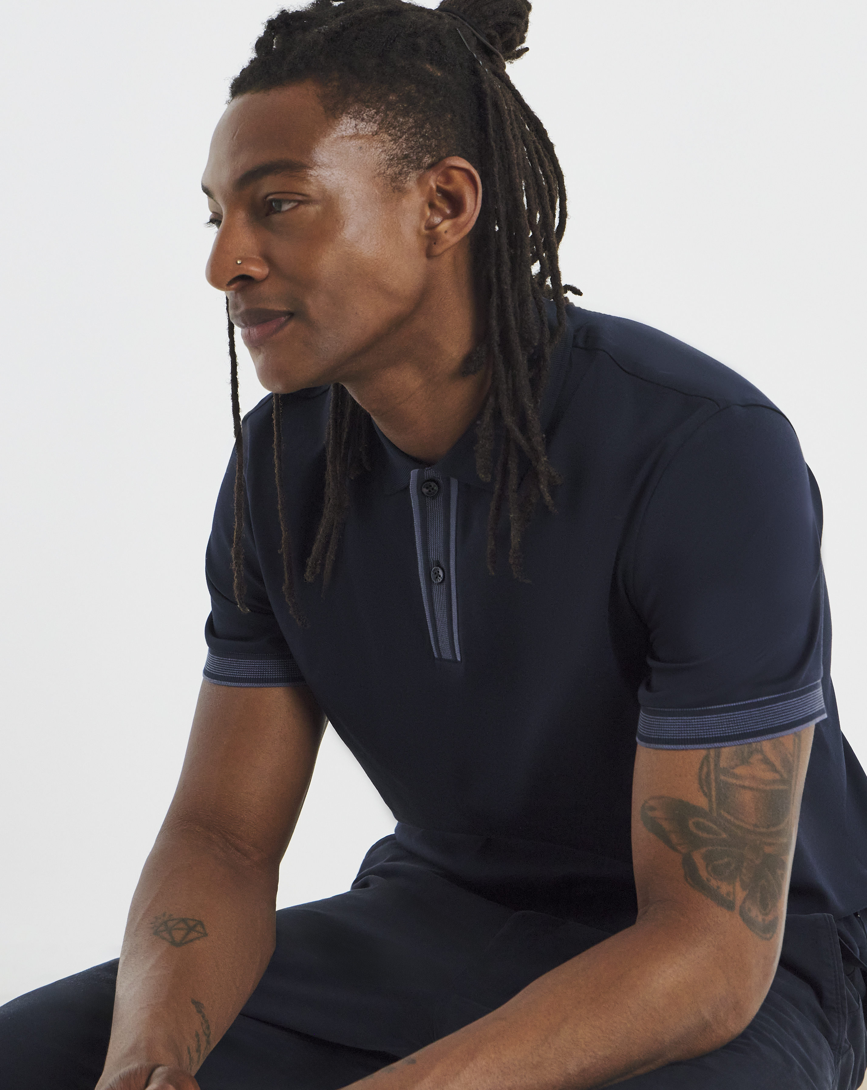 BOSS Parlay Contrast Placket Polo
