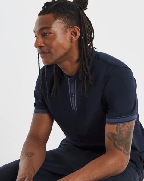 BOSS Parlay Contrast Placket Polo