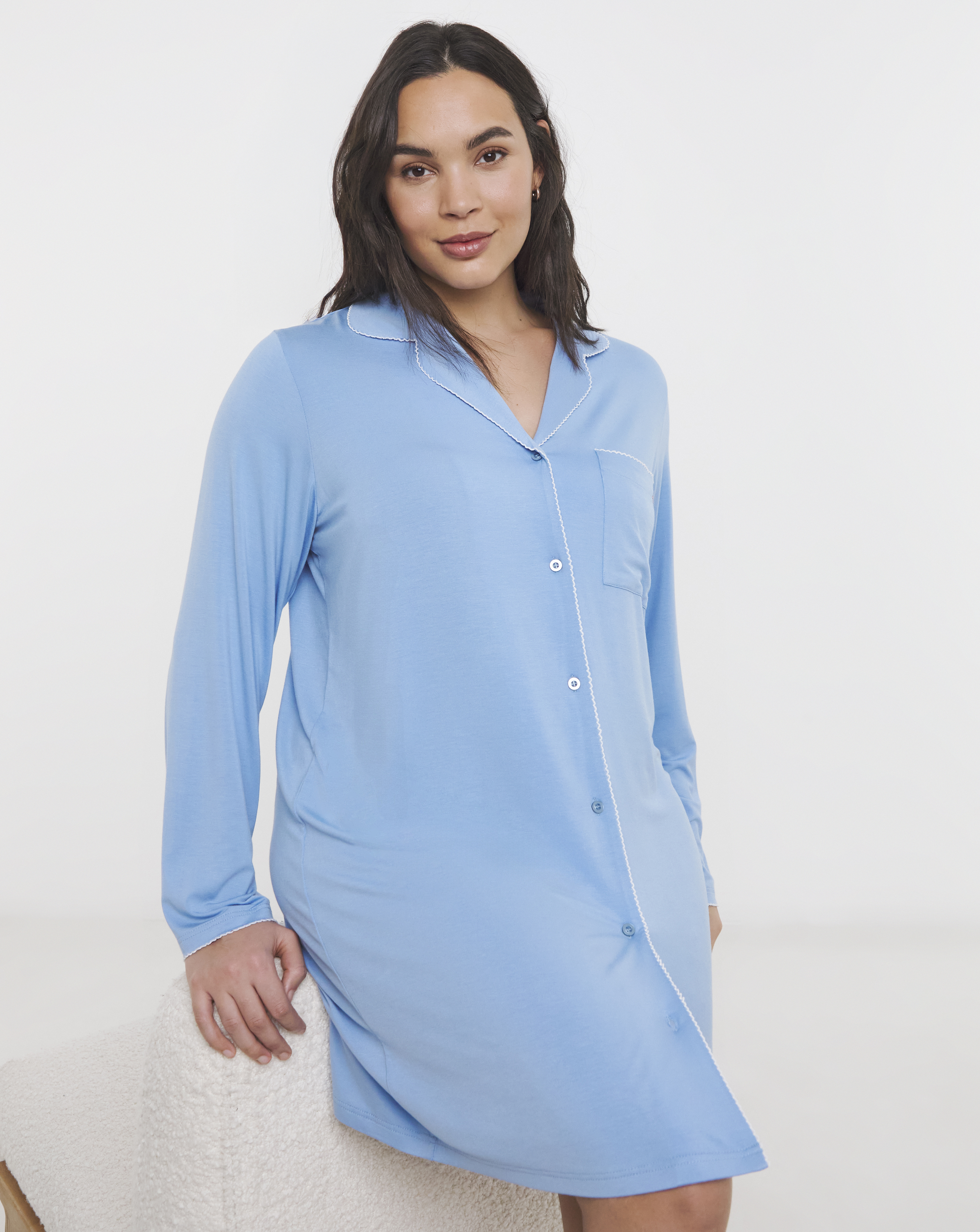 Figleaves Picot Trim Nightshirt