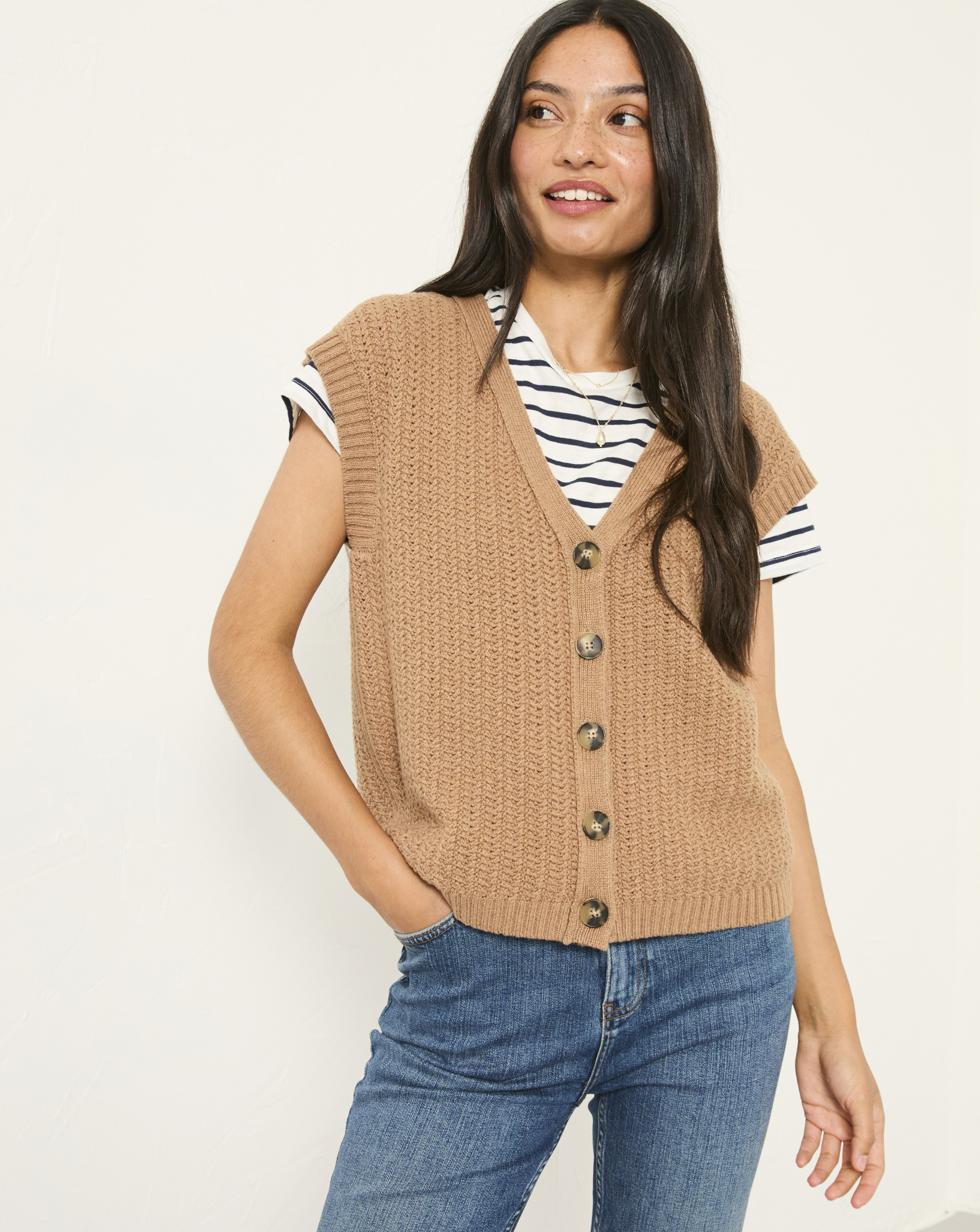 FatFace Jocee Button Tank