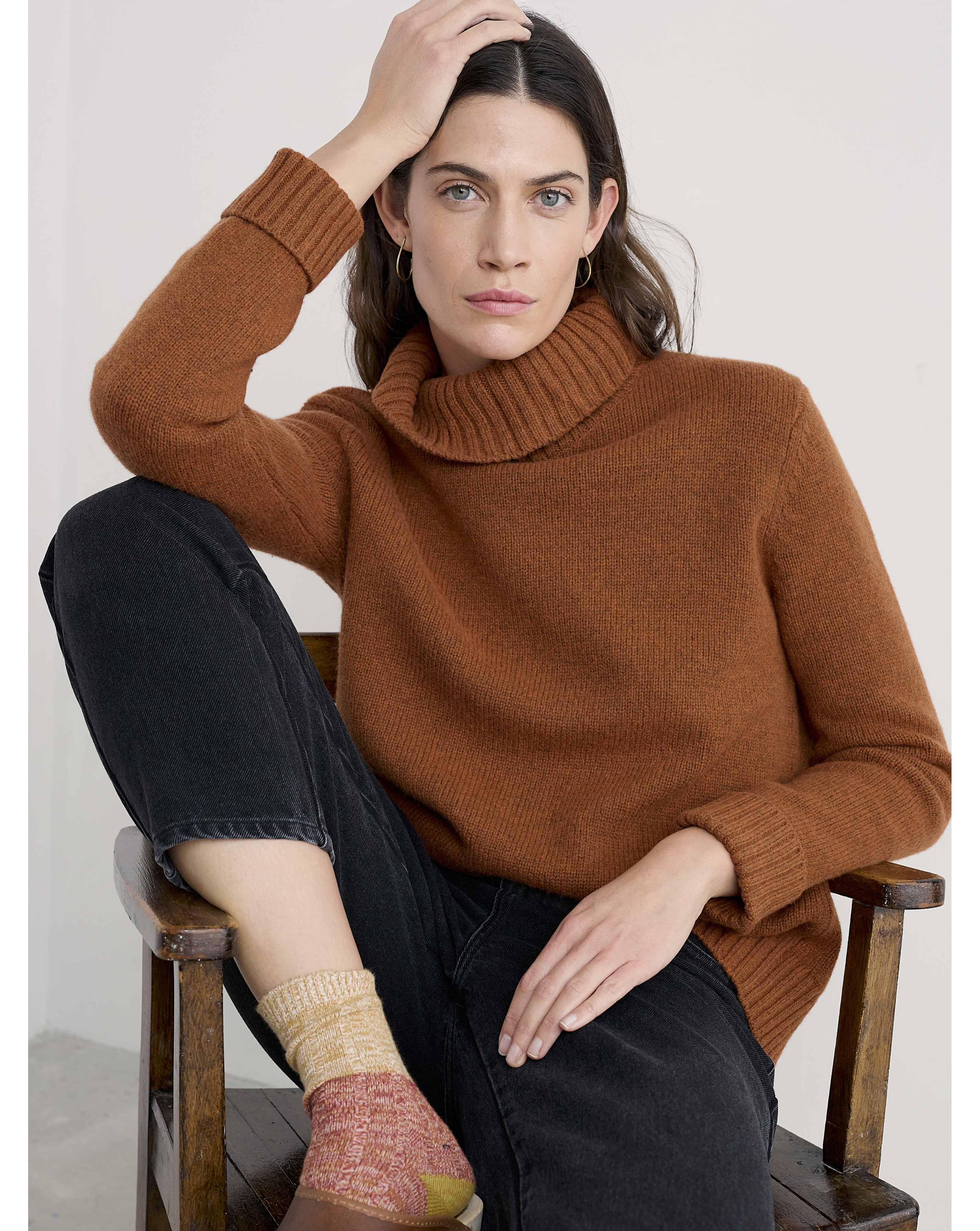 Seasalt Orange Cornwall Braque Jumper - Size 18