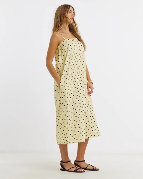 Pieces Parker Strap Woven Midi Dress