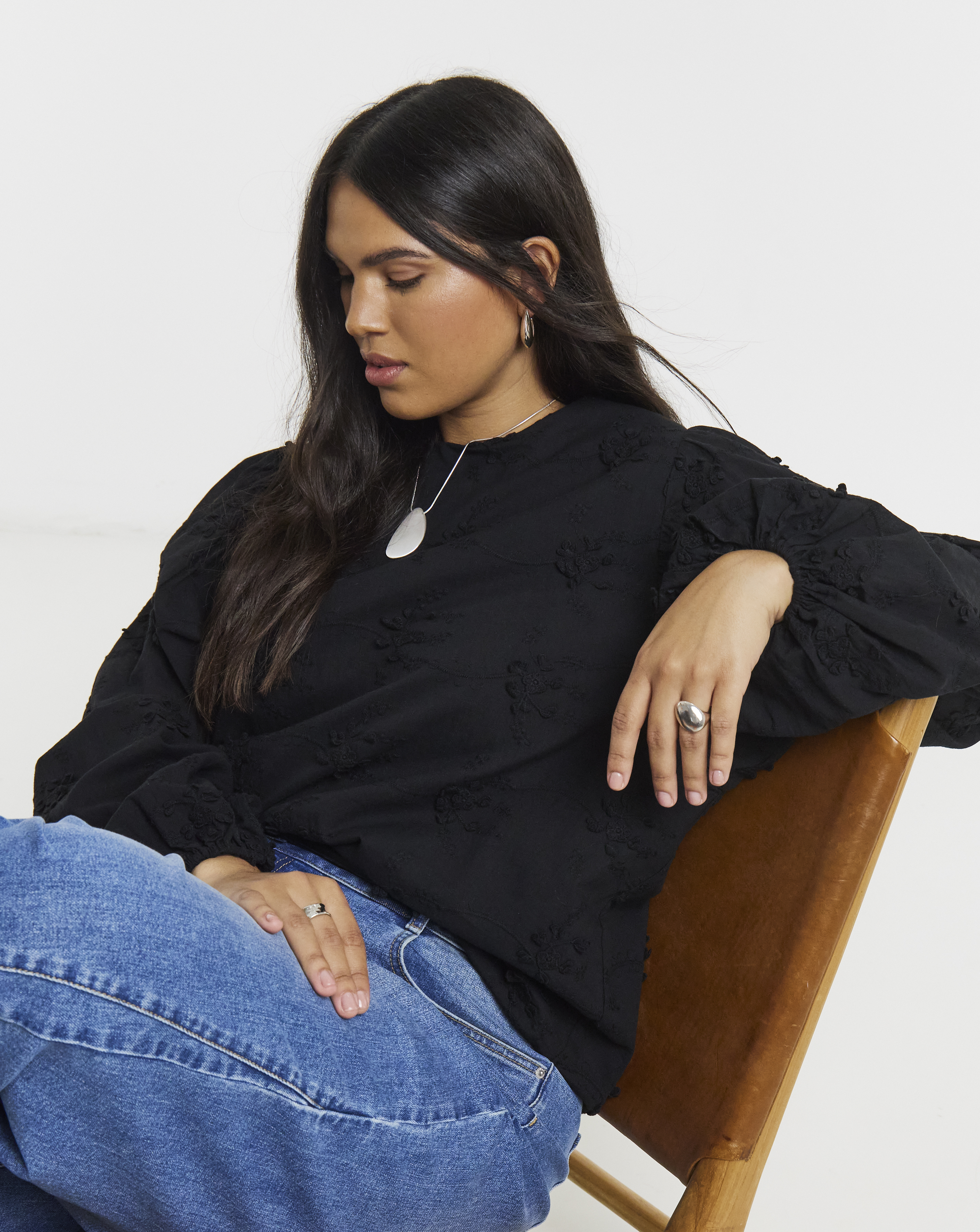 Simply Be Exaggerated Sleeve Top