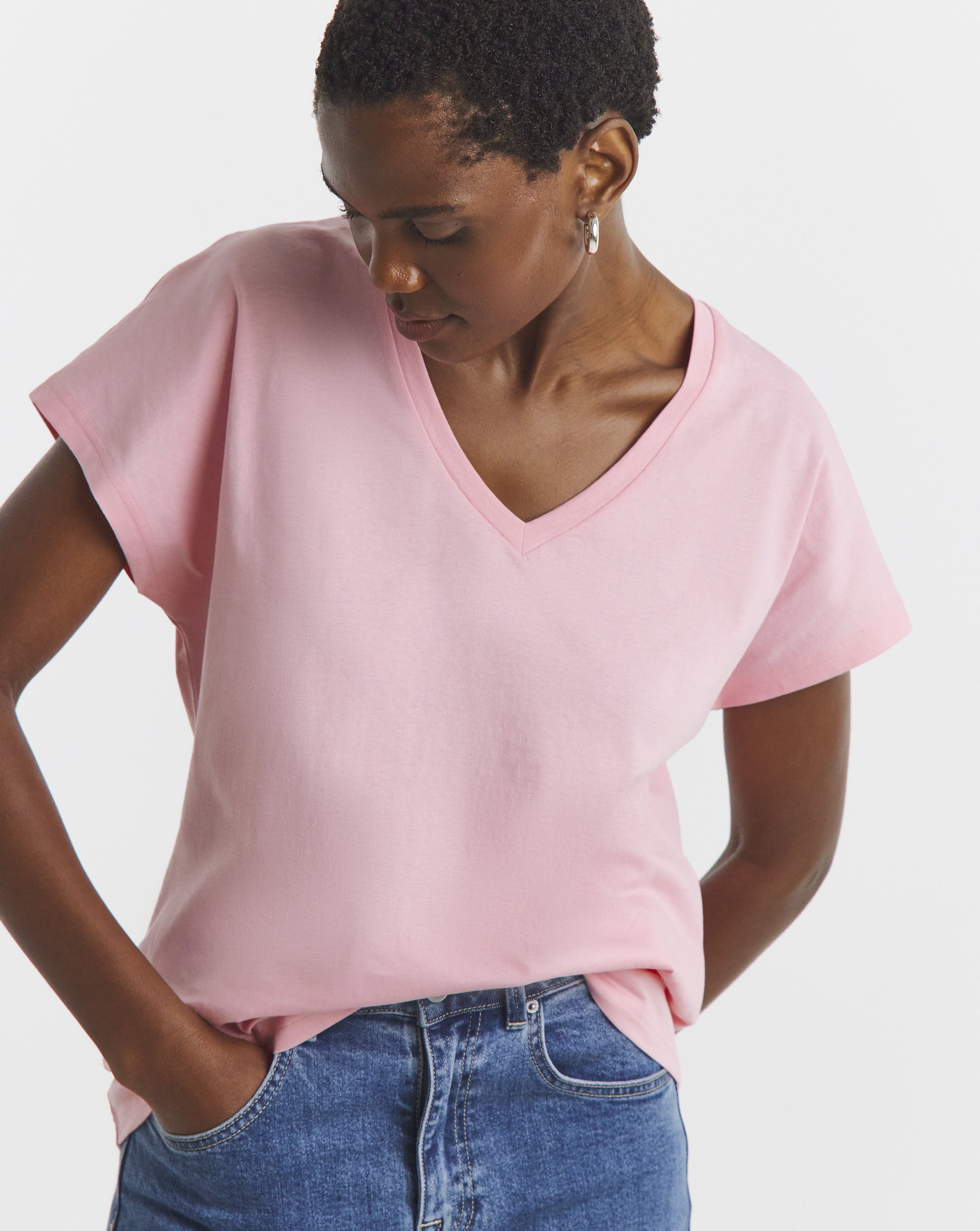 V-Neck Short Sleeve T-Shirt