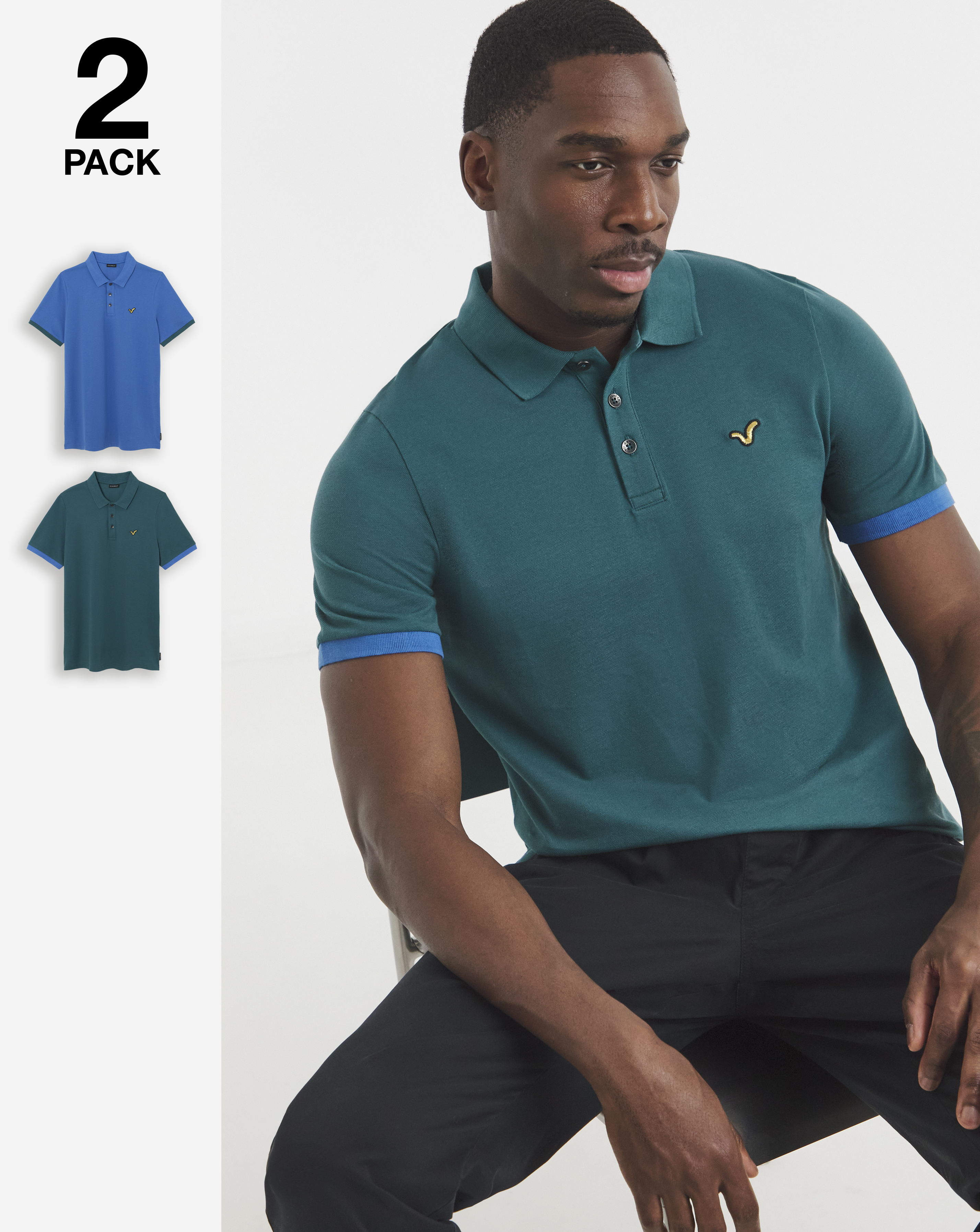 Voi 2 Pack Storm Polo Shirts Long