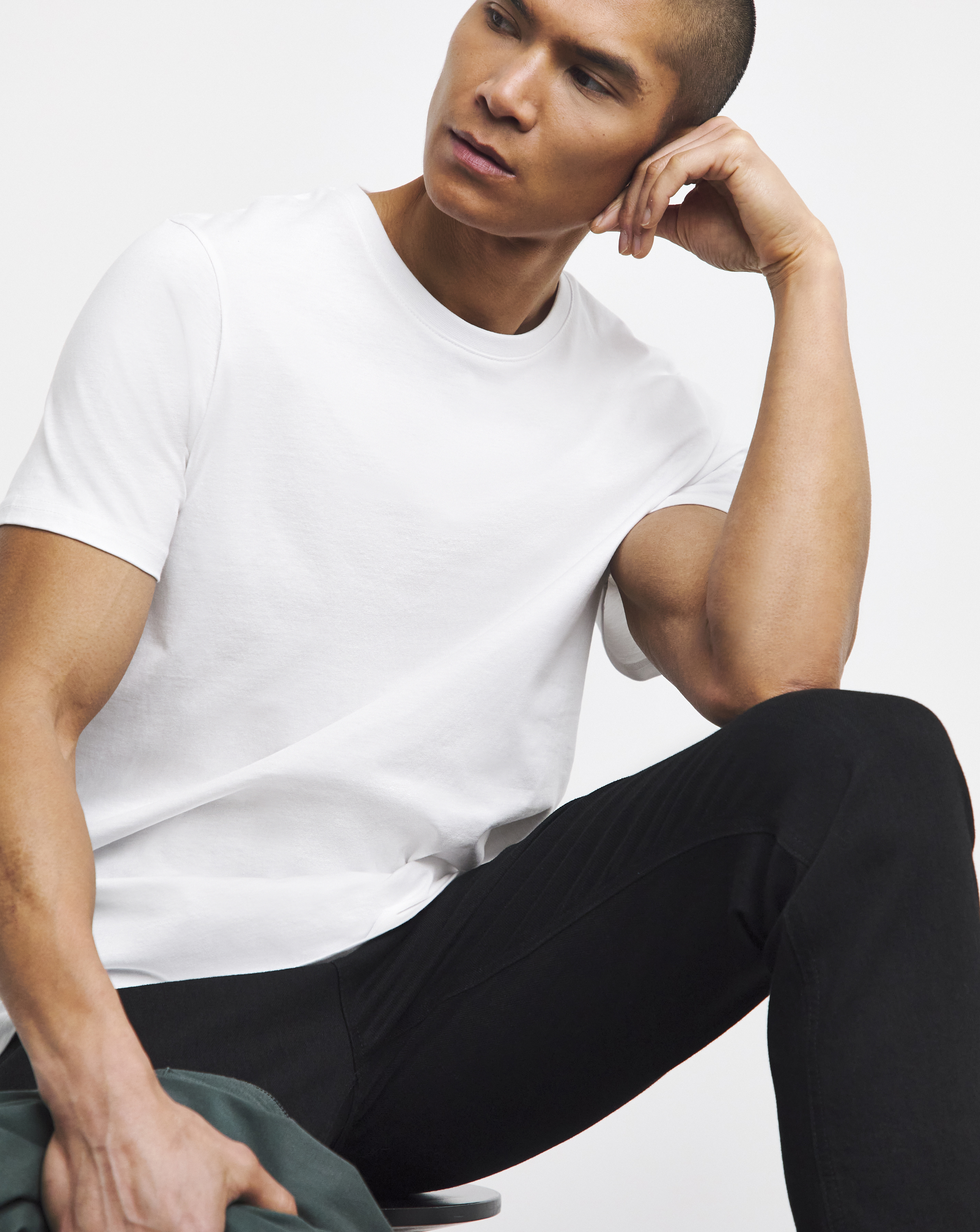 Pure Cotton Crew Neck T-Shirt