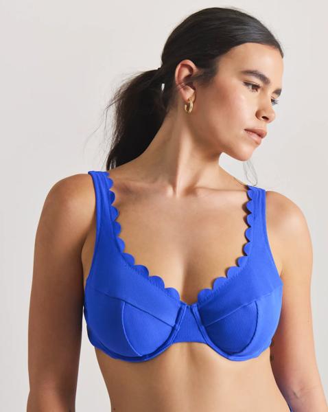 Scalloped Edge Underwired Bikini Top