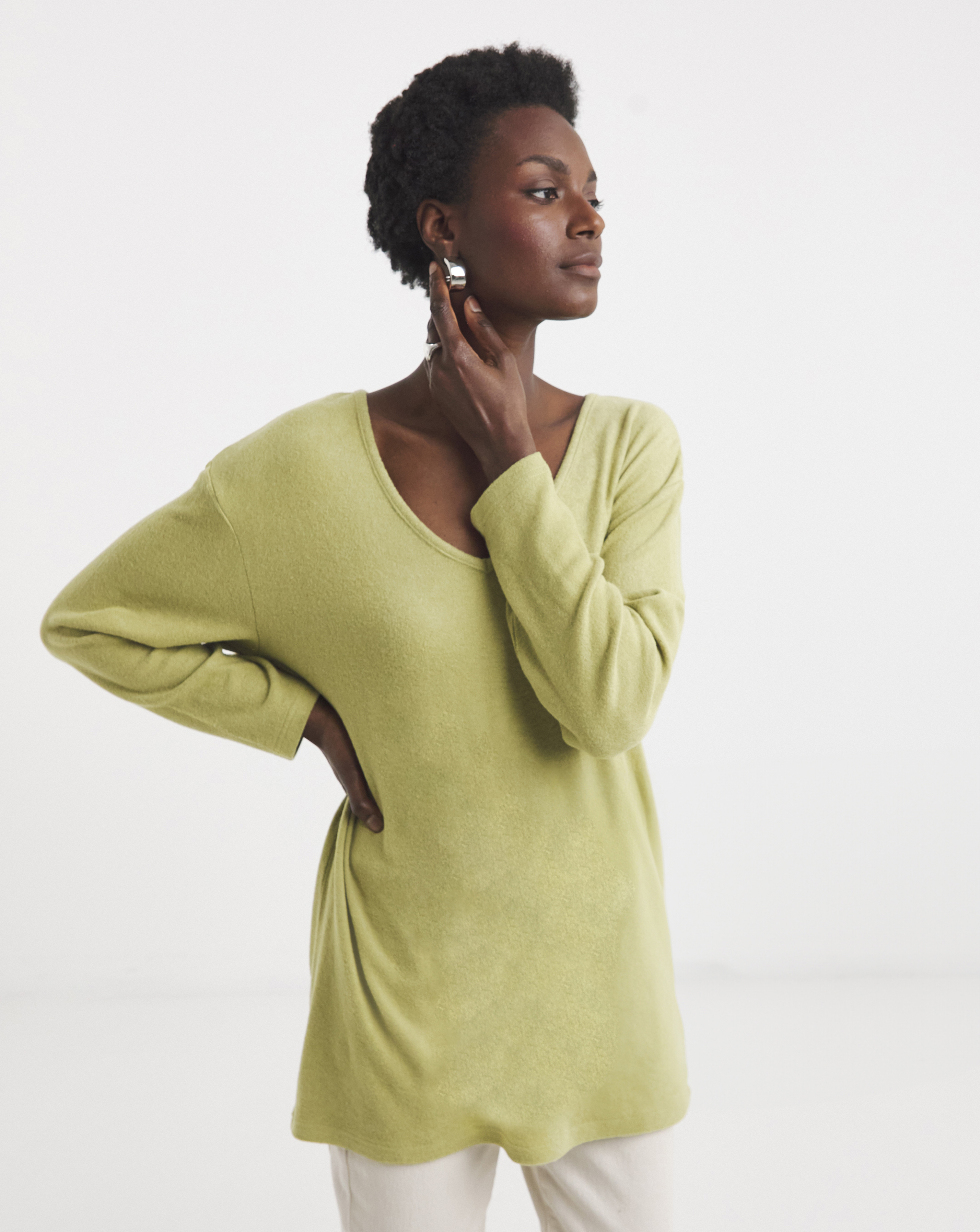 Soft Touch V Neck Longline