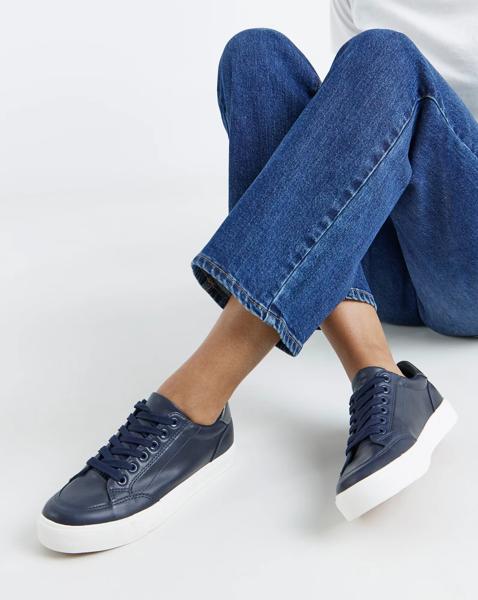 New In - Classic Lace Up Trainer Wide