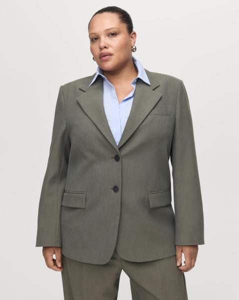 Mango Blazer With Flap Pockets