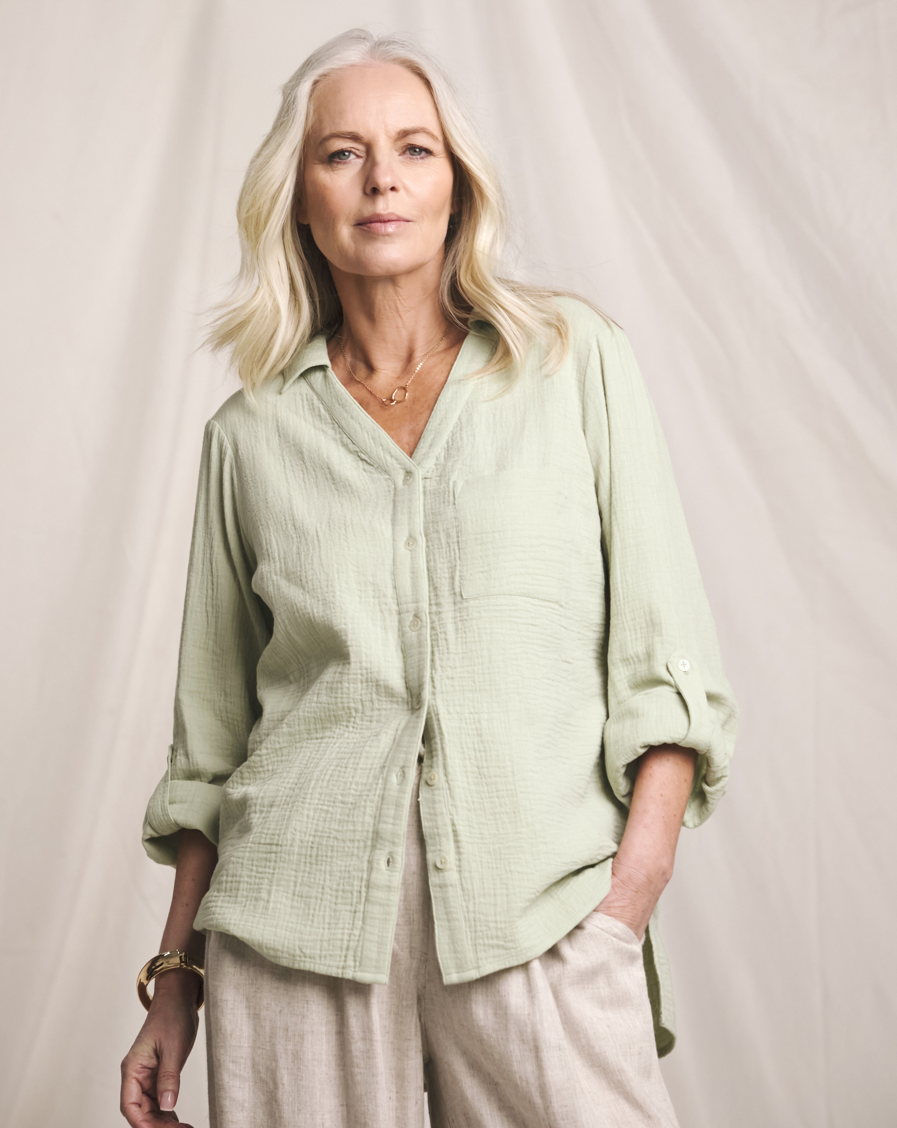 Julipa Longline Pure Cotton Shirt