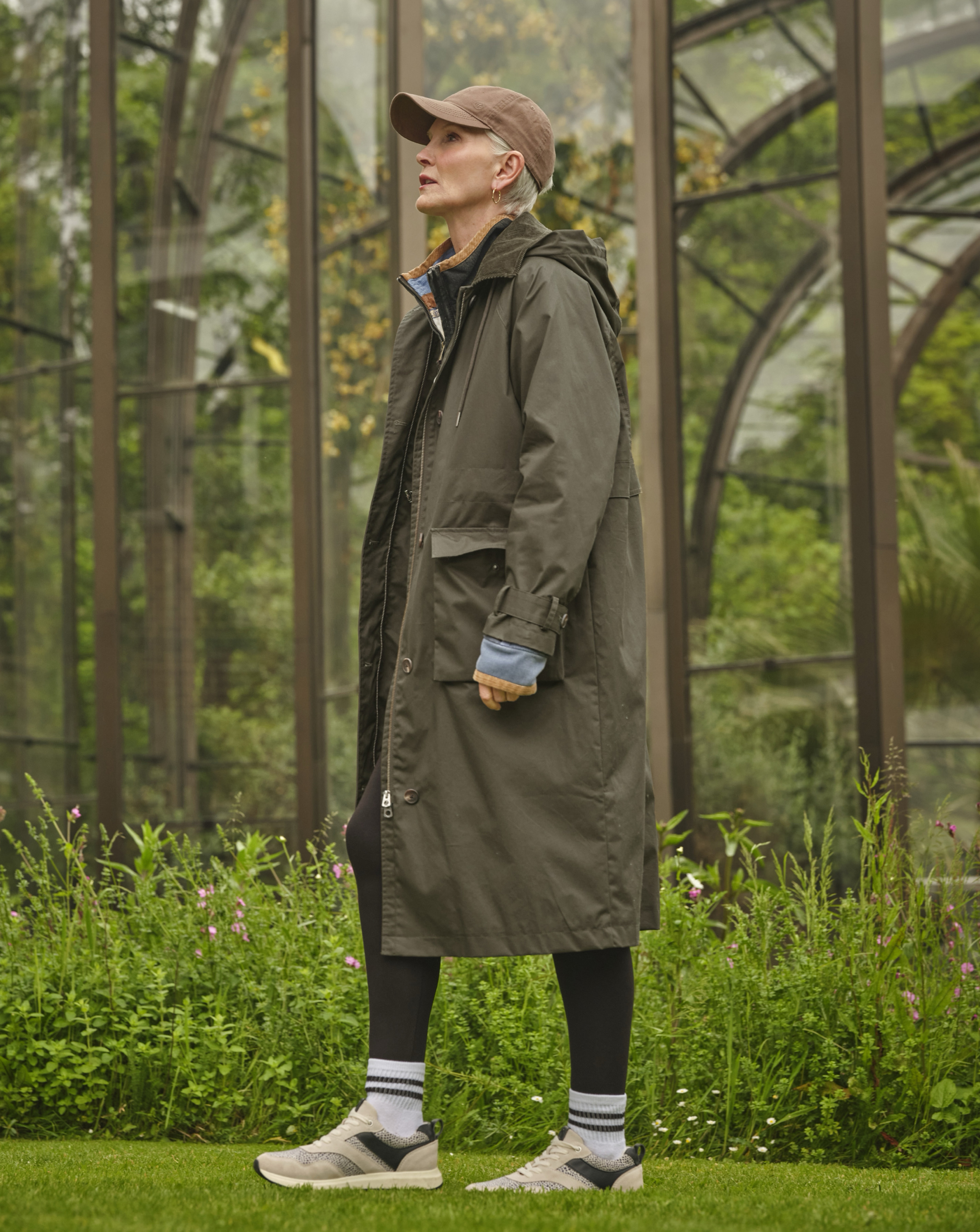 Fatface Green Audrey Trench Coat - Size 18