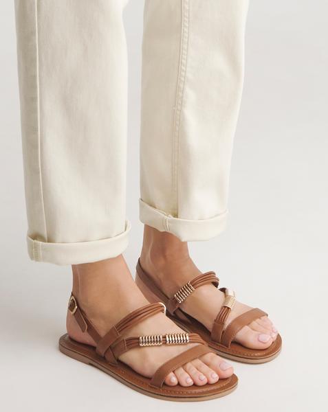 Leather Gladiator Sandal EEE Fit