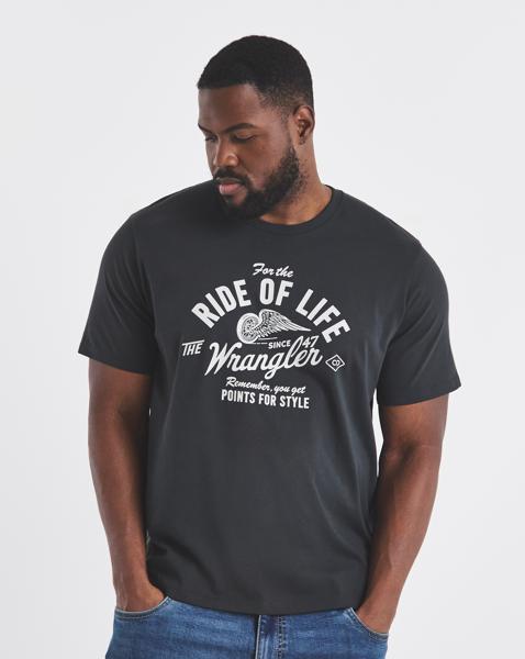 Wrangler Americana T-Shirt - Faded Black