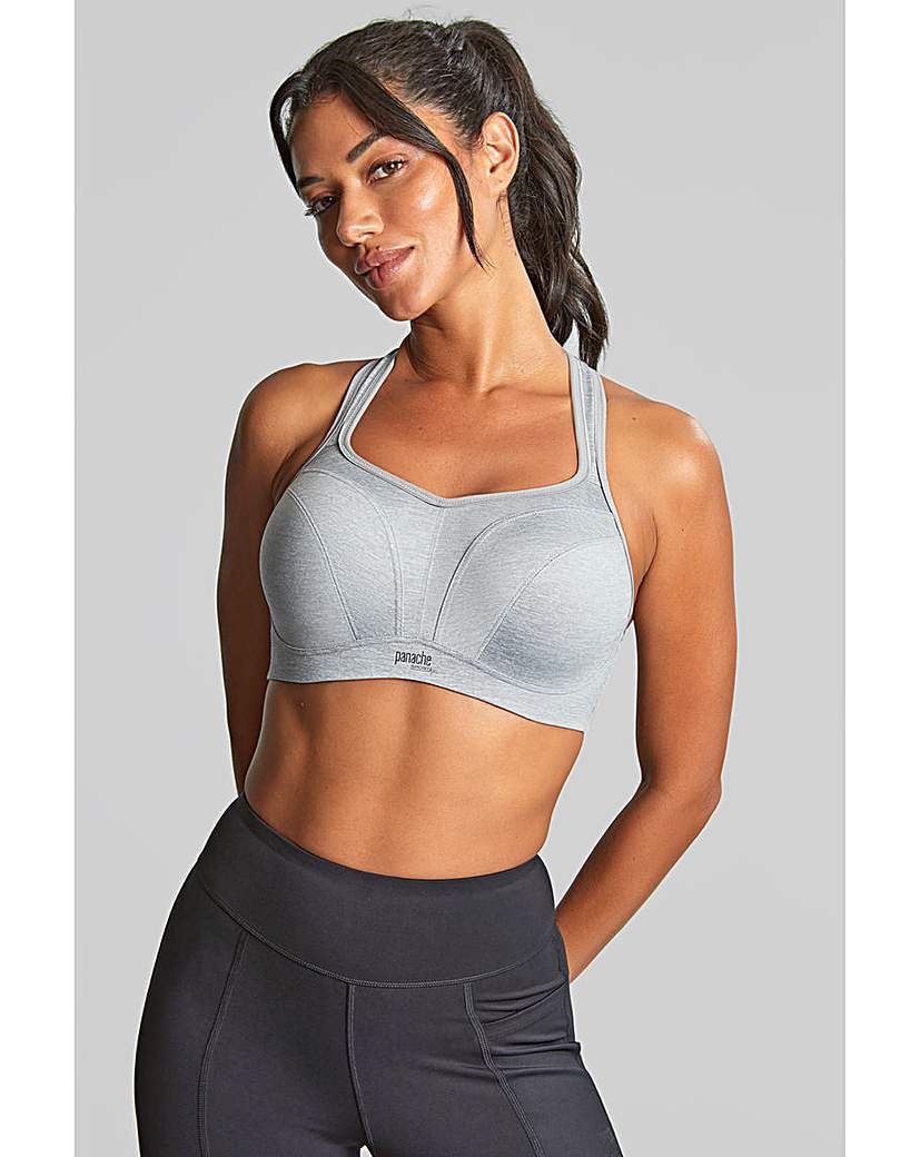 Panache Women's Grey Marl Power Wired Sport Bra 34C