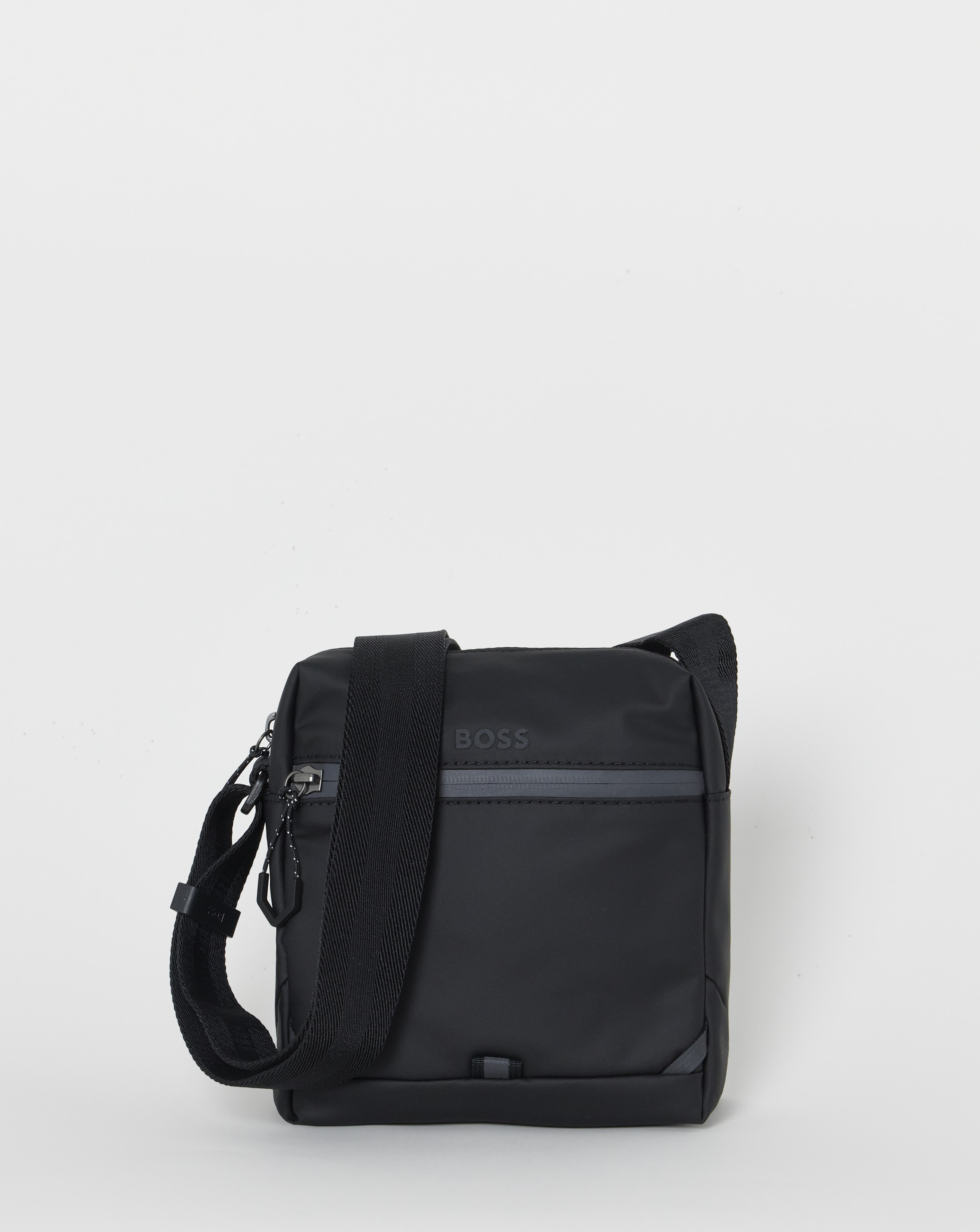BOSS Nylon Cross Body Bag - Black